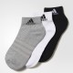 جوراب آدیداس مدل black/mediumgrayhezer/performance 3 P short socks 