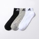 جوراب آدیداس مدل black/mediumgrayhezer/performance 3 P short socks 