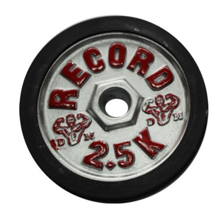 وزنه صفحه دمبل دور لاستیک رکورد 2.5 کیلوگرم  record 2.5Kg