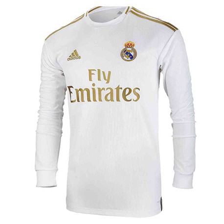 پیراهن اول تیم رئال مادرید آستین دار فصل Real Madrid Home Long Sleeve Jersey 2019