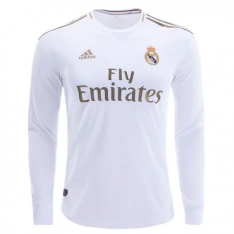 پیراهن اول تیم رئال مادرید آستین دار فصل Real Madrid Home Long Sleeve Jersey 2019