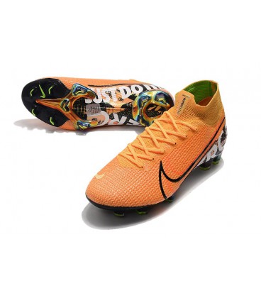 کفش فوتبال نایک مرکوریال ساقدار های کپی Nike Mercurial Superfly VII Elite FG Orange