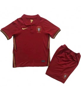 پیراهن شورت بچه گانه اول تیم ملی پرتغال Portugal Home kit soccer children 1st football shirt 2020-2021