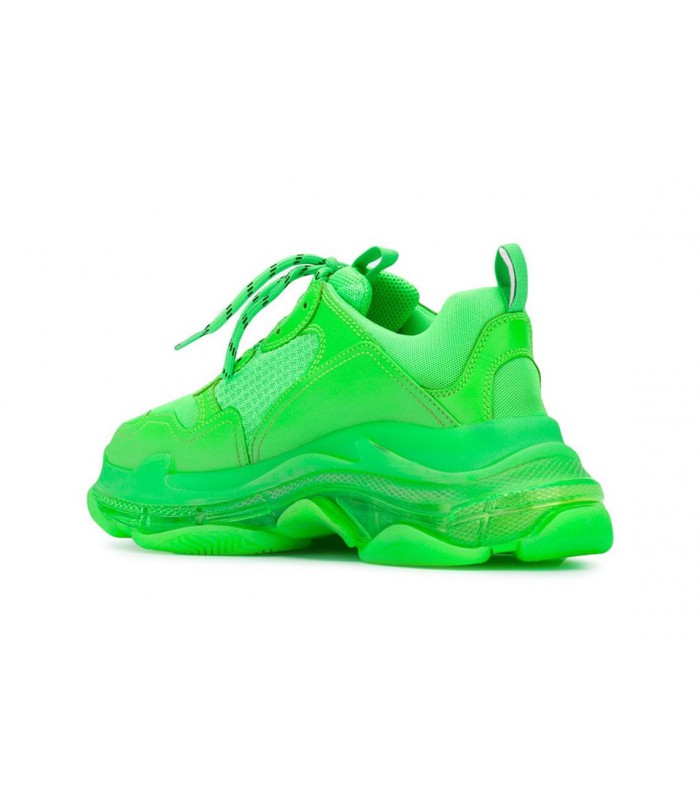 balenciaga triple s green neon