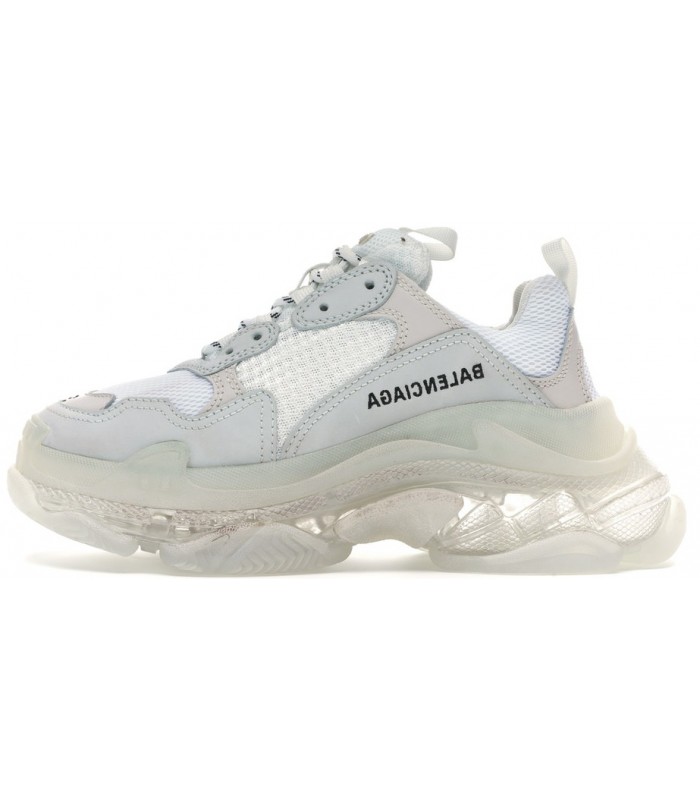 balenciaga clear sole white