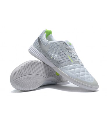 کفش فوتسال نایک لونار گتو های کپی Nike Lunargato II White Metallic Silver Electric Green
