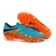 کفش فوتبال چمن هایپرونوم فلون آبی نارنجی