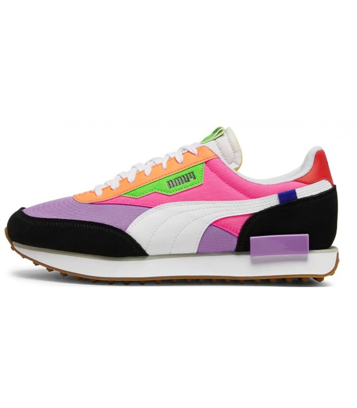 pink and purple pumas