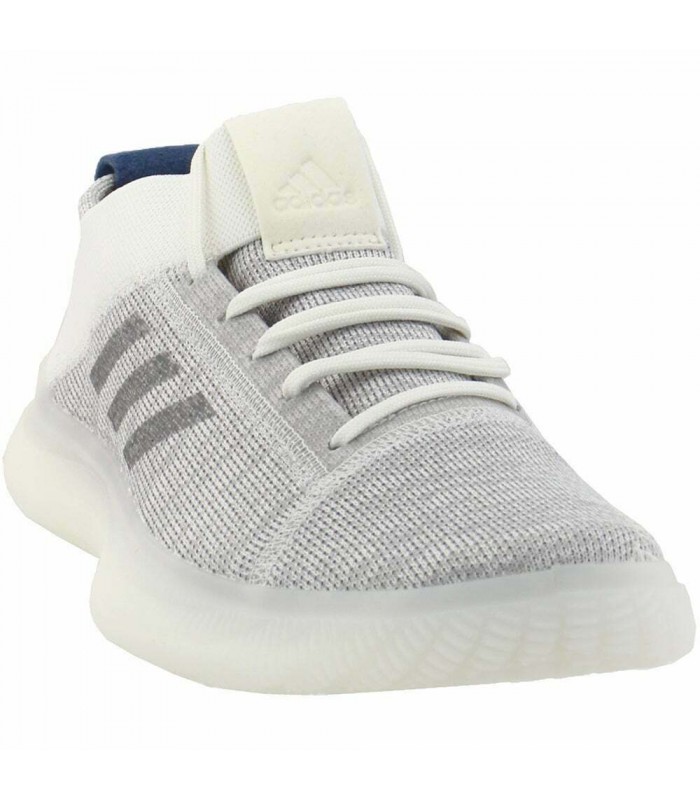 adidas white knitted trainers