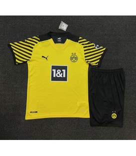 کیت پیراهن و شورت اول دورتموند Borussia Dortmund 2021-22 Home Jersey Kit Shirt Short