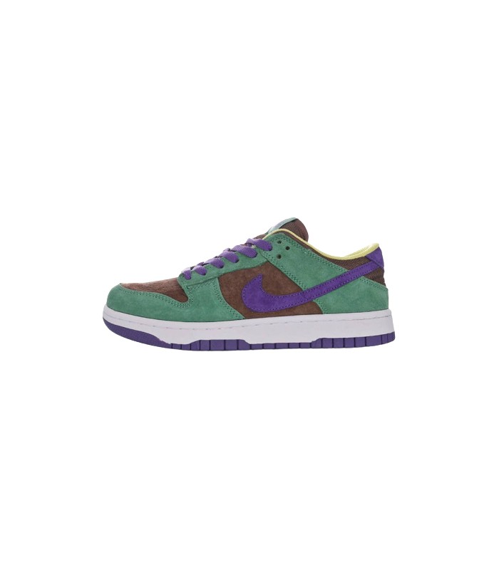 dunk low green purple