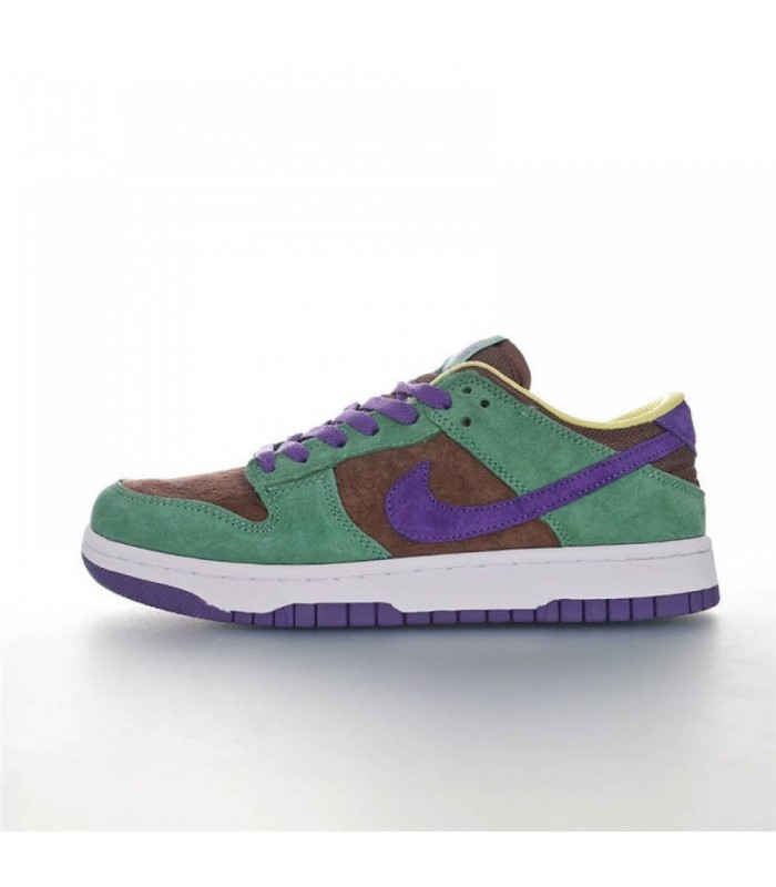 green and purple dunk low
