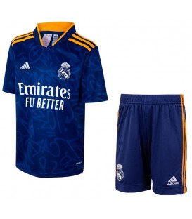 کیت هواداری کامل دوم رئال مادرید Real Madrid 21-22 Away Jersey and Short Kit