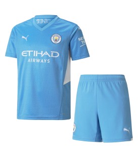 کیت کامل اول منچسترسیتی Manchester City 2021-22 Home Kit Shirt Short