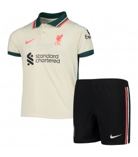 کیت کامل دوم لیورپول Liverpool 2021-22 Away Soccer Jersey Kit Shirt Short