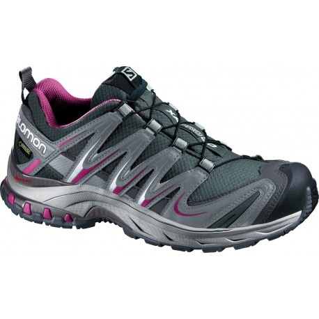 کفش رانینگ (پیاده روی)اورجینال سالامون زنانه مدل ایکس اپرو تری دی جی تی ایکس running shoes  salomon  x apro 3d gtx