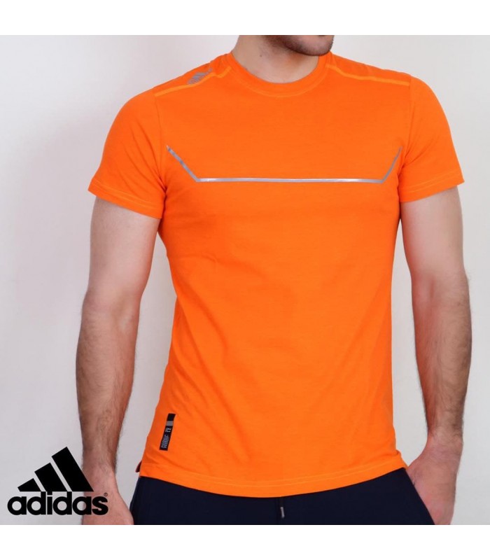 adidas t shirt neon orange