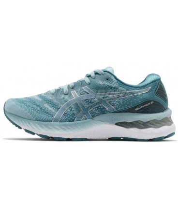 کفش پیاده روی مردانه طرح اسیکس Asics Gel Nimbus 23 Light Blue White