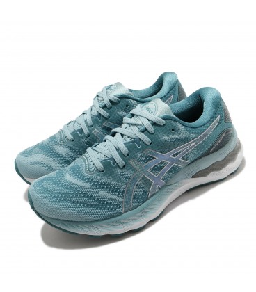 کفش پیاده روی مردانه طرح اسیکس Asics Gel Nimbus 23 Light Blue White