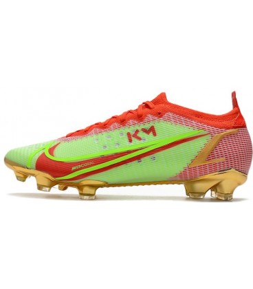 کفش فوتبال طرح نایک مرکوریال ویپور کفش فوتبال طرح نایک مرکوریال ویپور Nike Mercurial Vapor 14 Elite FG Green Red Gold