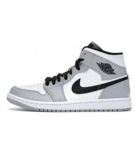 کفش پیاده روی زنانه نایک Nike Air Jordan 1 Mid Light Smoke Grey