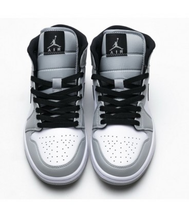 کفش پیاده روی مردانه نایک Nike Air Jordan 1 Mid Light Smoke Grey