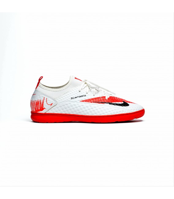 کفش فوتسال نایک فانتوم جورابی Nike Phantom White Red 2022
