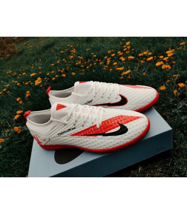 کفش فوتسال نایک فانتوم جورابی Nike Phantom White Red 2022