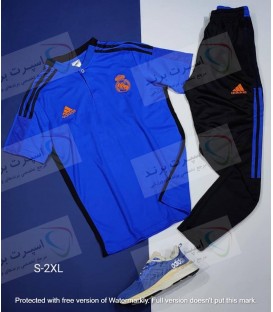 ست پولوشرت و شلوار رئال مادرید Real Madrid Original Blue Polo shirt With Pants 2022