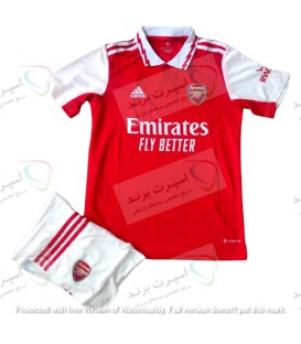کیت و شورت اول آرسنال Arsenal Home Kit 2022/23 With Shorts