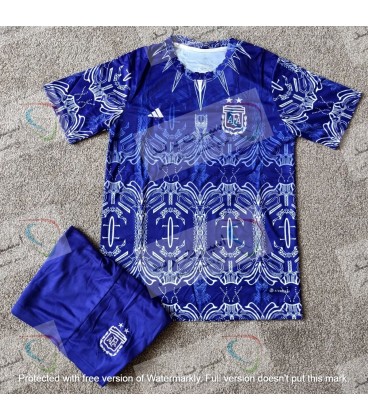کیت و شورت آرژانتین طرح پلنگ سیاه Argentina Black Panther Kit 2022/23 With Shorts