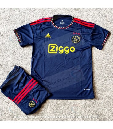کیت و شورت دوم آژاکس Ajax Away Kit 2022/23 With Shorts