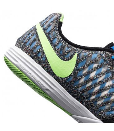 کفش فوتسال نایک لونارگتو های کپی Nike Lunar Gato II IC Black Blue