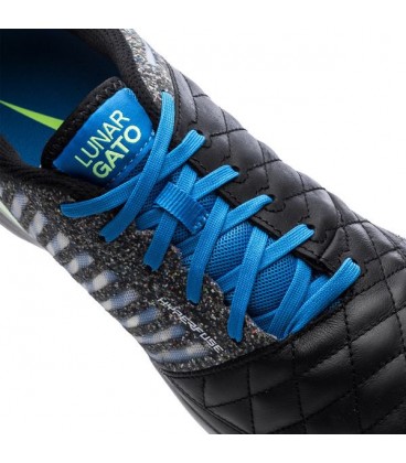 کفش فوتسال نایک لونارگتو های کپی Nike Lunar Gato II IC Black Blue