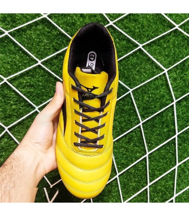 کفش فوتبال میزانو مورلیا کپی Mizuno Morelia FG Gold and black