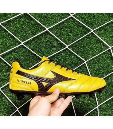کفش فوتبال میزانو مورلیا کپی Mizuno Morelia FG Gold and black