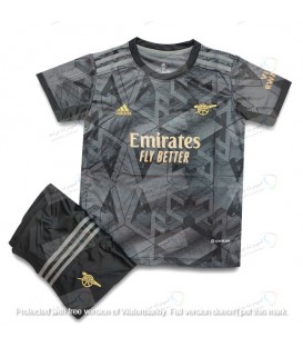 کیت و شورت بچه گانه دوم آرسنال Arsenal Away Kids Kit 2022/23 Similar Original Thailand With Shorts