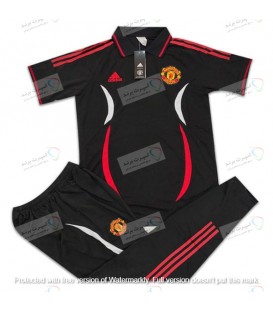 پولوشرت و شلوار منچستریونایتد Manchester United Original black Poloshirt With Pants 2022/23