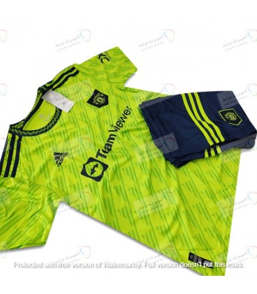 کیت و شورت سوم منچستریونایتد Manchester United 3rd 2022/23 With Short Similar Orginal