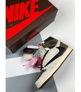 کفش پیاده روی مردانه نایک ایر جردن تراویس Nike Air Jordan 1 High Travis Scott x