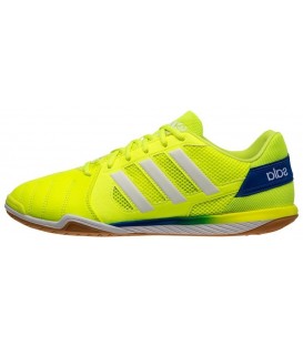 کفش فوتسال آدیداس تاپ سالا های کپی Adidas Top Sala IC Yellow White Glow Blue