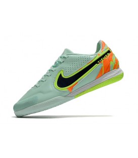 کفش فوتسال نایک تمپو های کپی Nike Tiempo Legend 9 IC Blacke BlueTotal Orange
