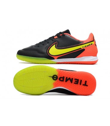 کفش فوتسال نایک تمپو های کپی Nike Tiempo Legend 9 Pro IC Black Red Yellow