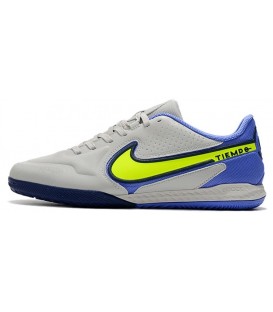 کفش فوتسال نایک تمپو های کپی Nike React Tiempo Legend 9 Pro Grey Blue