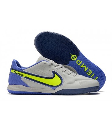 کفش فوتسال نایک تمپو های کپی Nike React Tiempo Legend 9 Pro Grey Blue