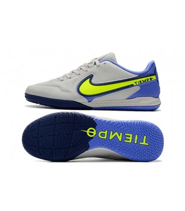 کفش فوتسال نایک تمپو های کپی Nike React Tiempo Legend 9 Pro Grey Blue