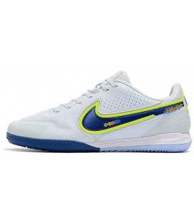 کفش فوتسال نایک تمپو های کپی Nike React Tiempo Legend 9 Pro IC White Blue