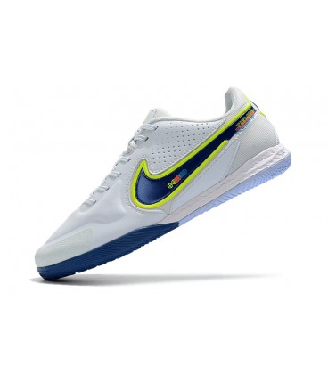 کفش فوتسال نایک تمپو های کپی Nike React Tiempo Legend 9 Pro IC White Blue
