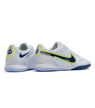 کفش فوتسال نایک تمپو های کپی Nike React Tiempo Legend 9 Pro IC White Blue