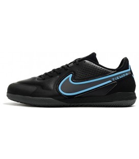 کفش فوتسال نایک تمپو های کپی Nike Tiempo Legend 9 Academy IC Black Blue